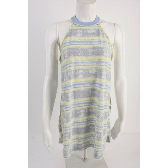 We the Free People Womens Tank Top M Blue Yellow - Picture 2 of 7